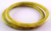 BS47 pr apple green bakelite spacer bangles